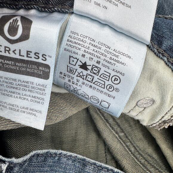 Levi's 514 Jeans Mens 33x32 (32x31 ACTUAL) Straight Fit Blue Denim Faded Wash - Picture 7 of 9